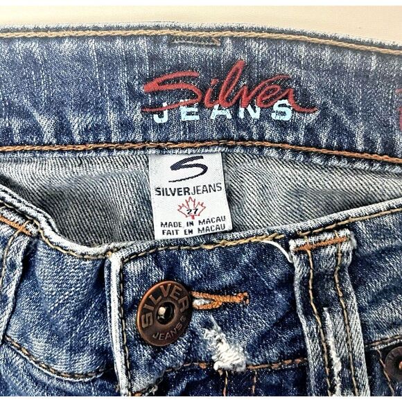 Silver JEANS CO Women's Boot Cut Medium Blue Stretch "Frances" Jeans Size 27/33 - Picture 5 of 6